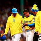 Red Sox infielder leaves Saturday’s game with a contusion 