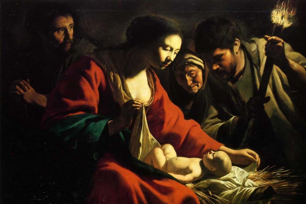 depiction of Christ birth in art