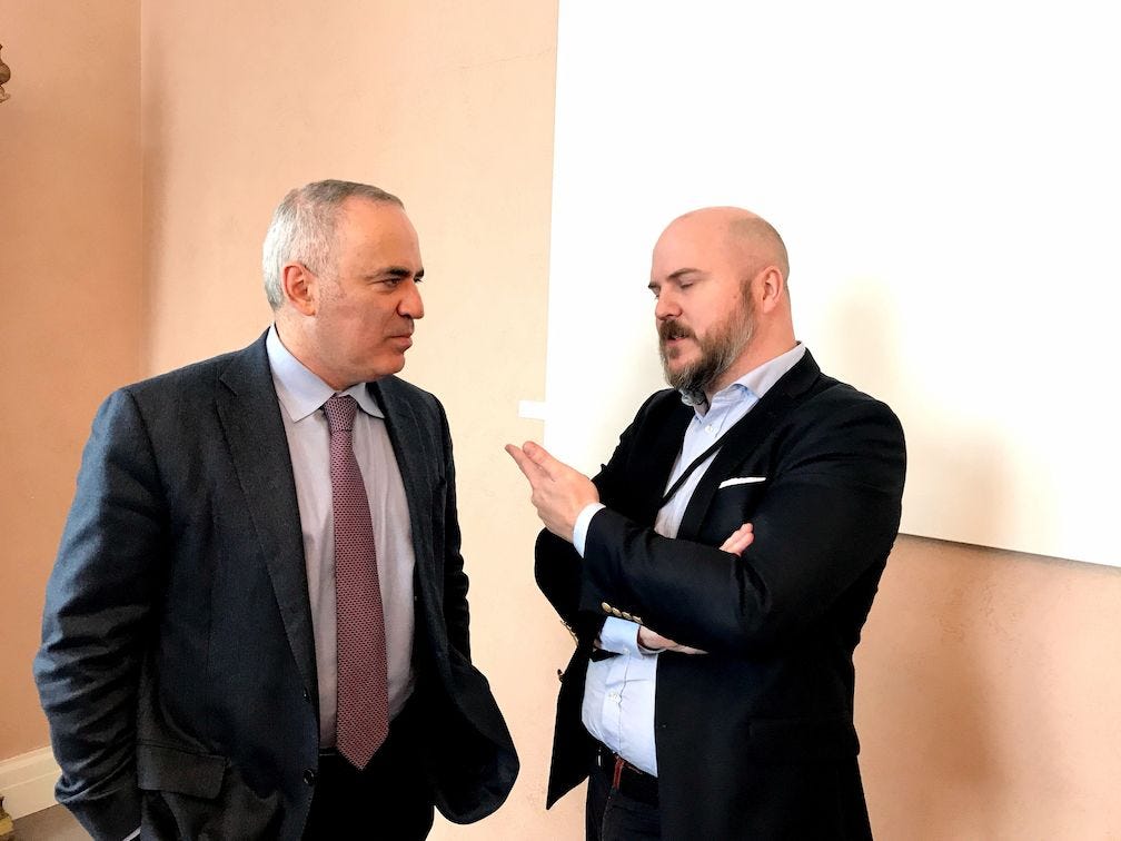 Talking AI and Putin with Garry Kasparov. Talking AI and Putin with Garry Kasparov.