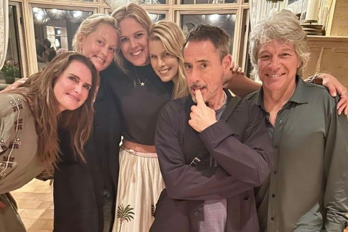 Brooke Shields, Ali Wentworth, Mary McCormack, Robert Downey Jr., and Jon Bon Jovi were just a few of the guests to join Beth for Howard’s Surprise Show. Brooke Shields, Ali Wentworth, Mary McCormack, Robert Downey Jr., and Jon Bon Jovi were just a few of the guests to join Beth for Howard’s Surprise Show.