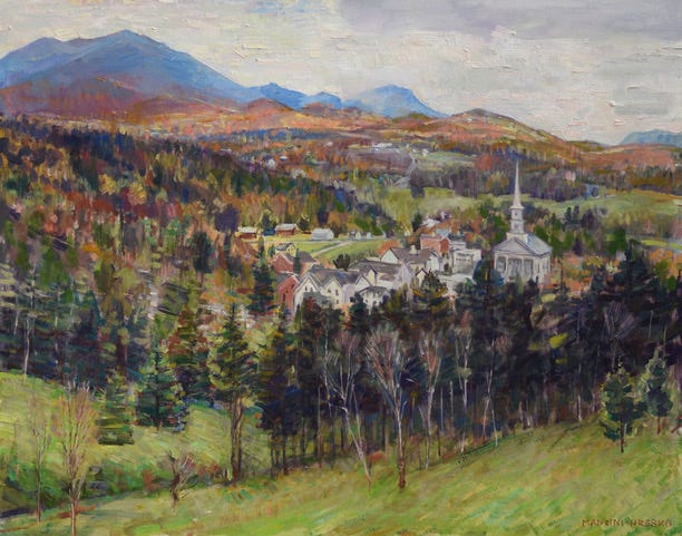 A landscape with trees and buildings

Description automatically generated
