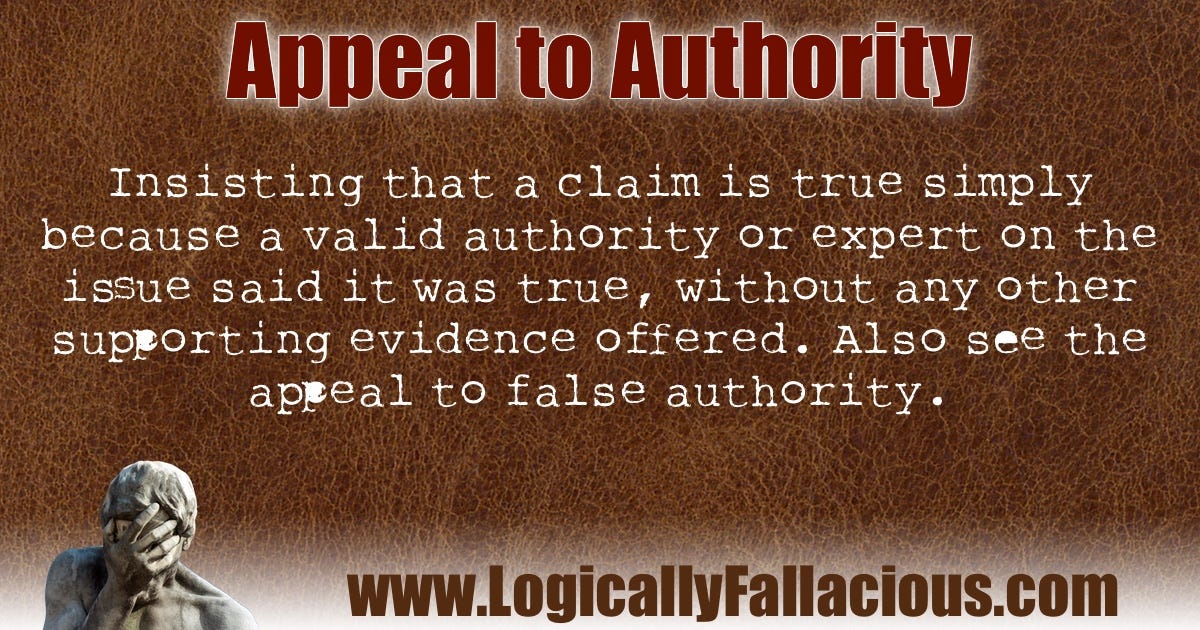 Appeal to Authority