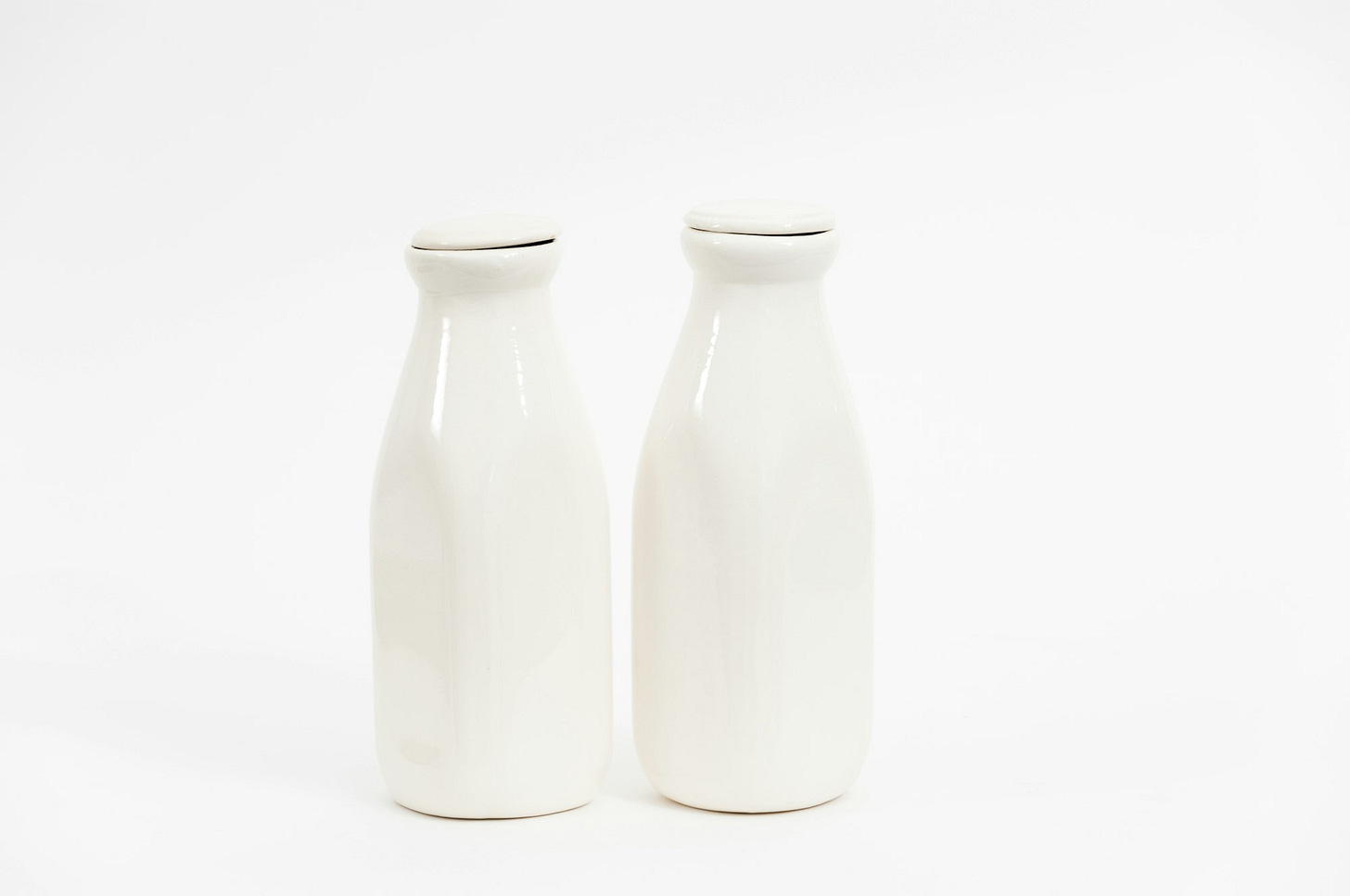 Two jars of milk