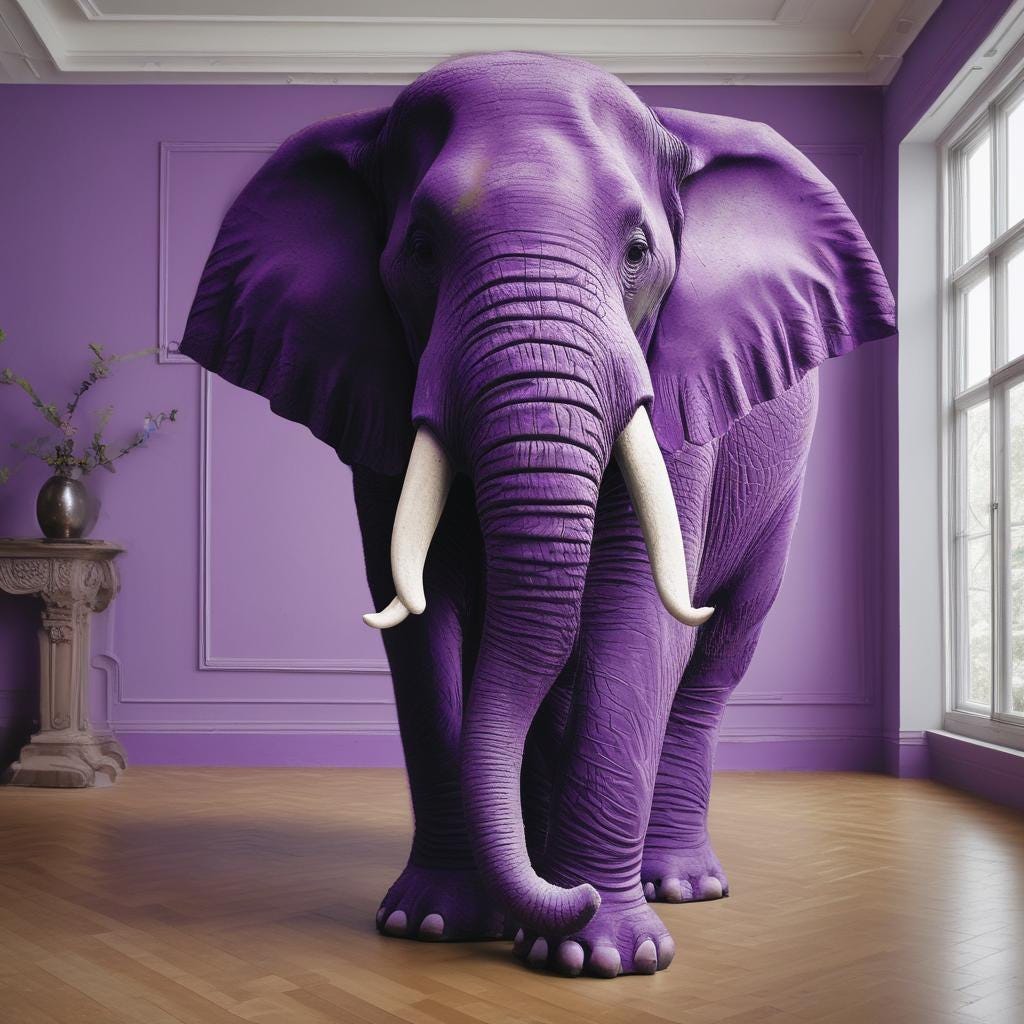 May be an image of elephant