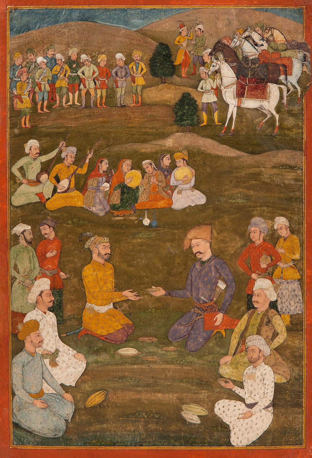 Mughal Persian miniature painting Mughal Persian miniature painting