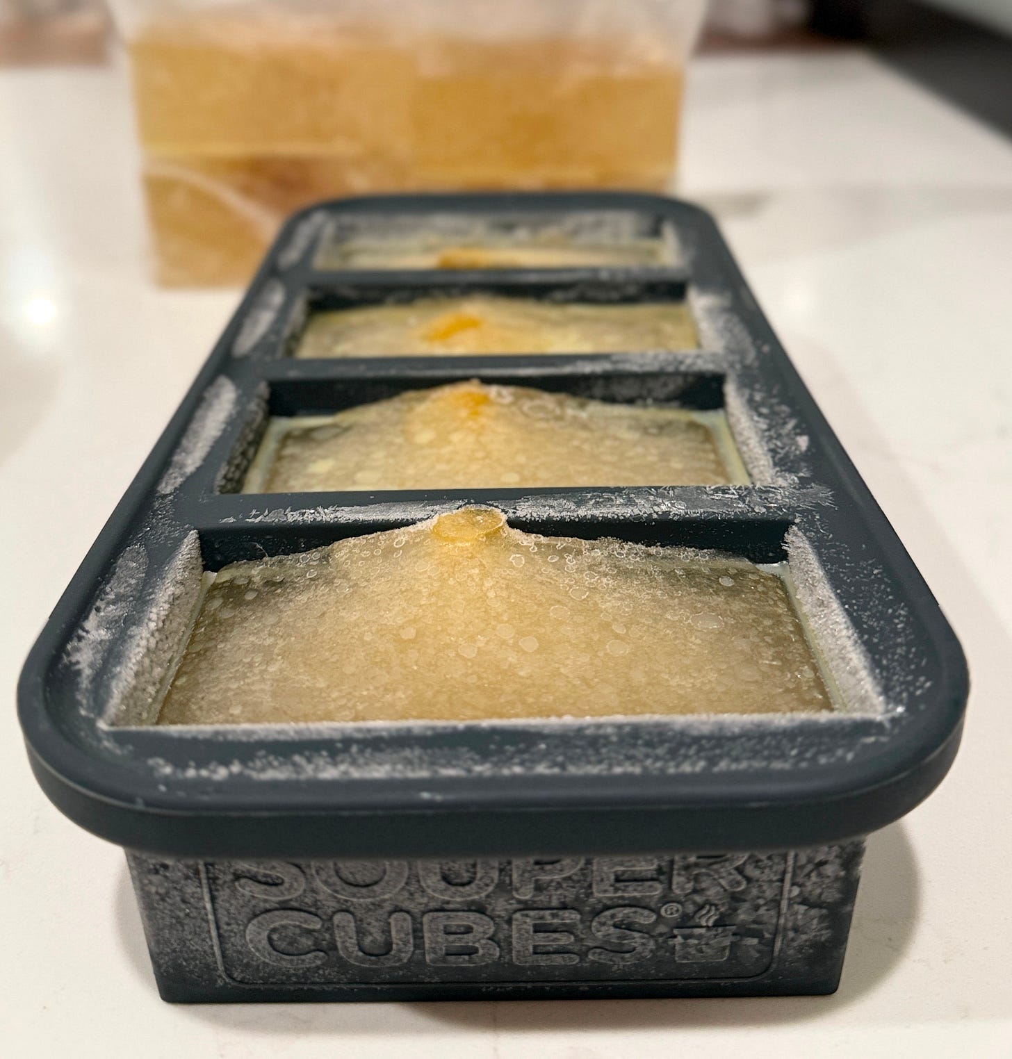 frozen chicken broth in souper cubes