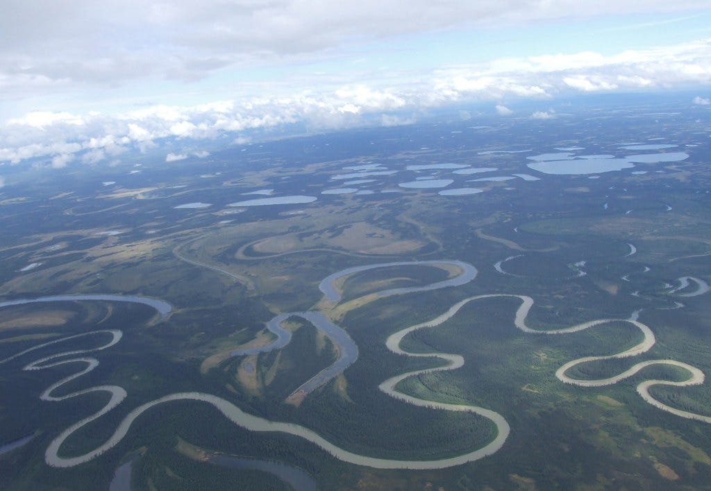 Meandering River, Ox Bows & Kettle Ponds | These ox bows are… | Flickr