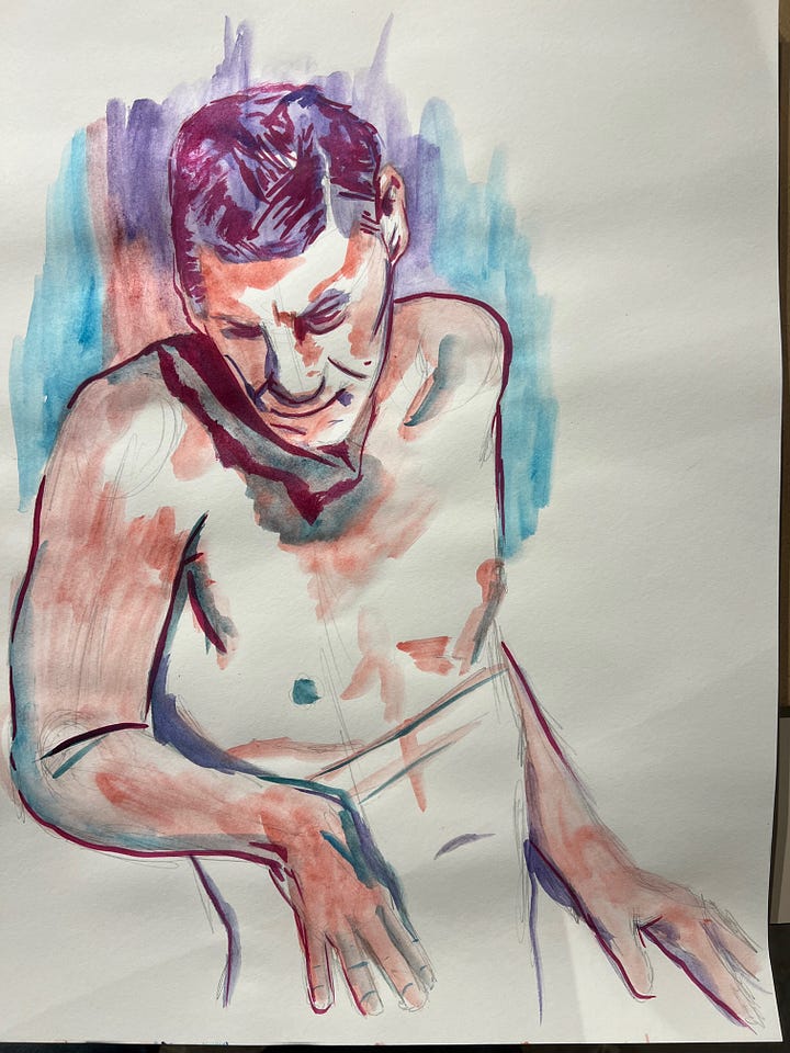 Figure drawing artwork