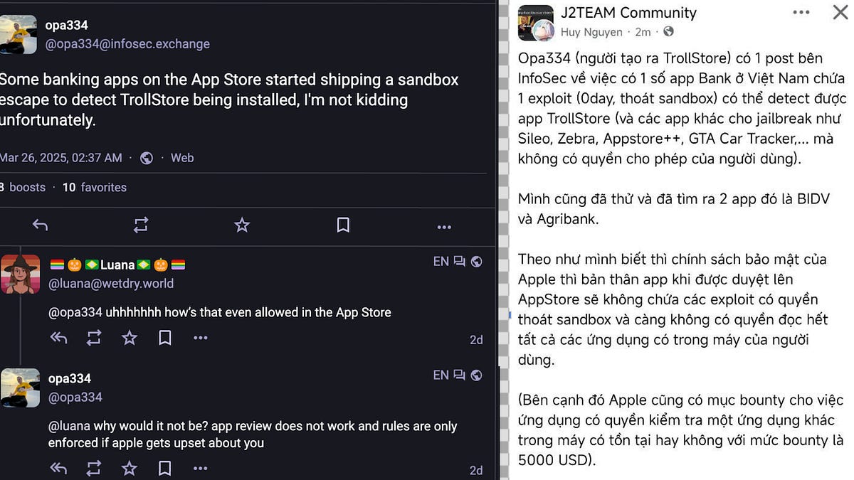 Technical Analysis - Improper Use of Private iOS APIs in some Vietnamese Banking Apps