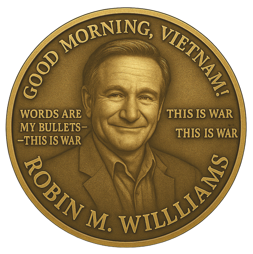 RESPECT HONOR AND TRADITION SHOUTS TO ROBIN WILLIAMMS COMMERATIVE COIN COINOLOGY TJ BADEN