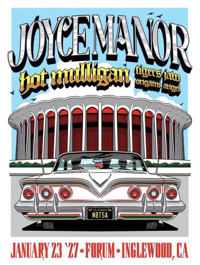r/Emo - Joyce Manor, Hot Mulligan, Tigers Jaw, & Origami Angel | January 23rd, 2026 @ The Forum (Inglewood, CA)