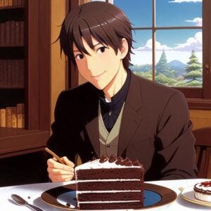 Man Eating Cake (Monster or Snack?) Man Eating Cake (Monster or Snack?)