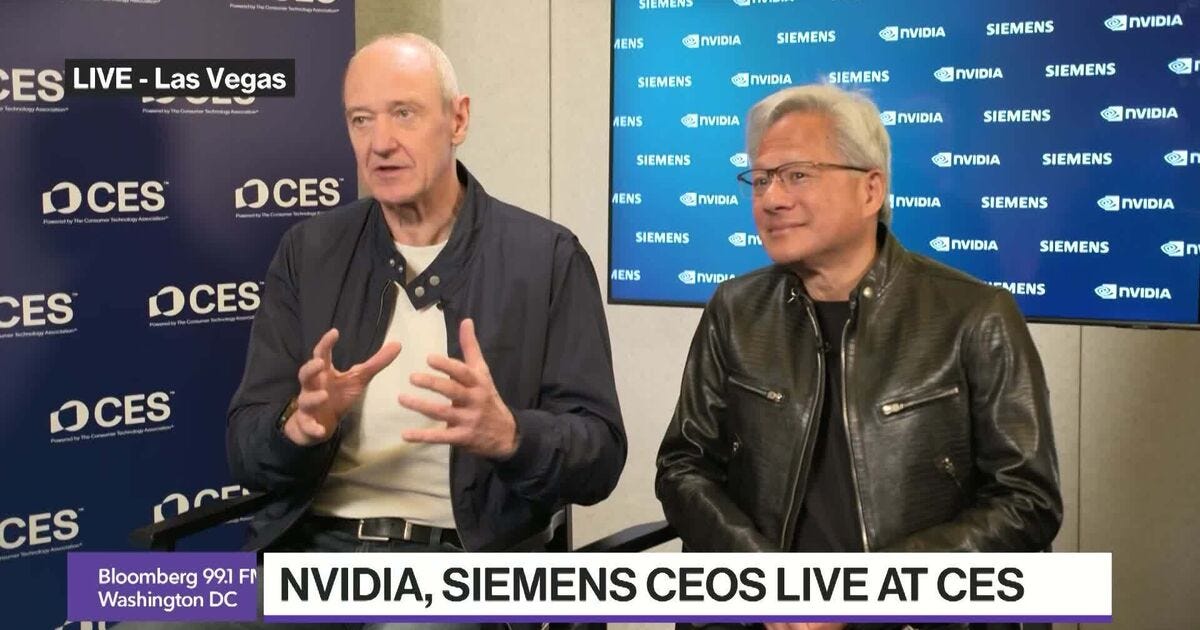 Watch Nvidia, Siemens to Build Industrial AI Operating System - Bloomberg