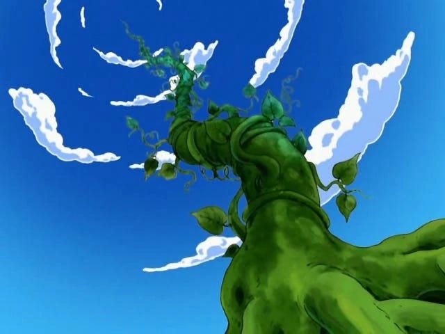 it grew up to the sky