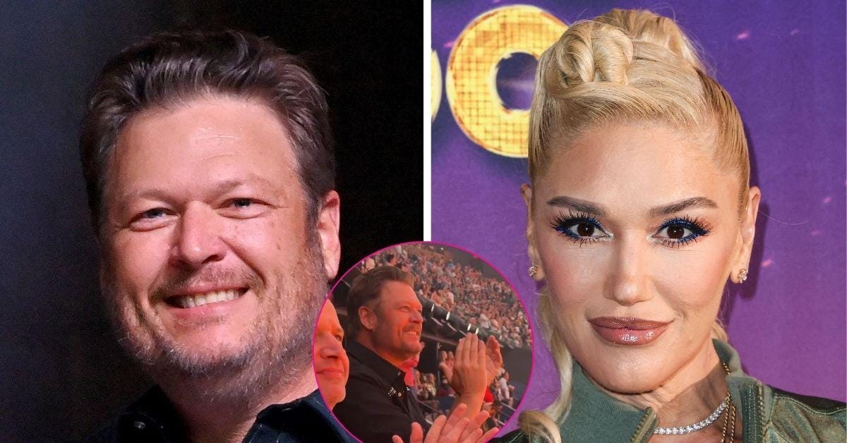 blake shelton supports gwen stefani sphere show photo blake shelton supports gwen stefani sphere show photo