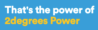 Screenshot from 2degrees' website saying "That's the power of 2degrees Power"
