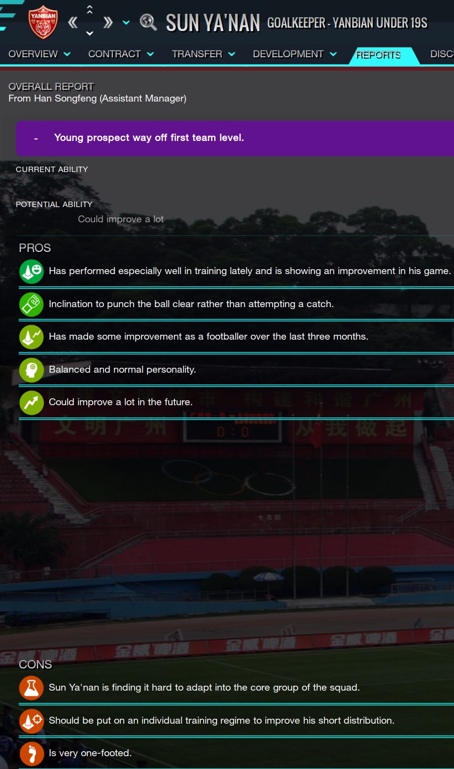 Football Manager 2023 Sun Ya'Nan Football Manager 2023 Sun Ya'Nan