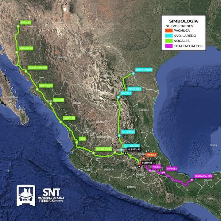 r/transit - Planned train lines in Mexico announced during Sheinbaum inauguration, the first one the Mexico City-Pachuca Is set to start construction this Sunday