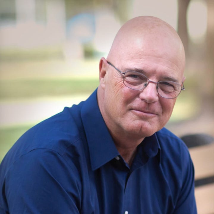 Left: photo of Brian McLaren; right: book cover.