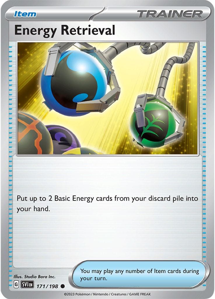 Serebii.net Pokémon Card Database - Scarlet Violet - #171 Energy Retrieval