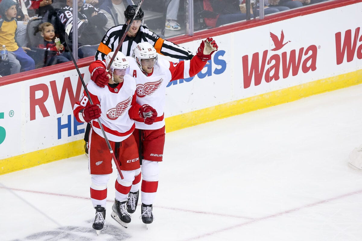Daniel Sprong Andrew Copp Detroit Red Wings Daniel Sprong Andrew Copp Detroit Red Wings