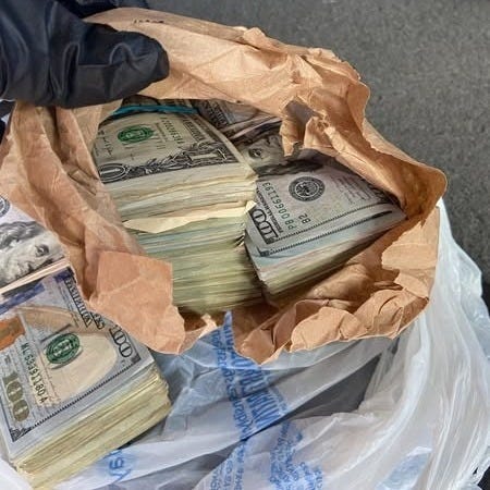 A Task Force Special Agent discovers a large amount of cash hidden inside a Mexico-bound car pulled over during a traffic stop. This is a common occurrence along US Highway 77 in South Texas