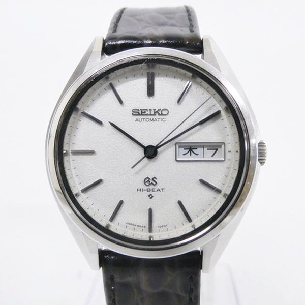16 45-592772-04 ★ [Y] グランドセイコー SEIKO GS ハイビート 5646-7030 デイデイト 自動巻 メンズ 腕時計 OH修理表付属 鹿45