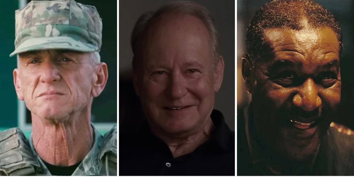 For Supporting Actor at the #Oscars I'm predicting Sean Penn to win I want Stellan  Skarsgård to win I'm placing a bet on Delroy Lindo to win