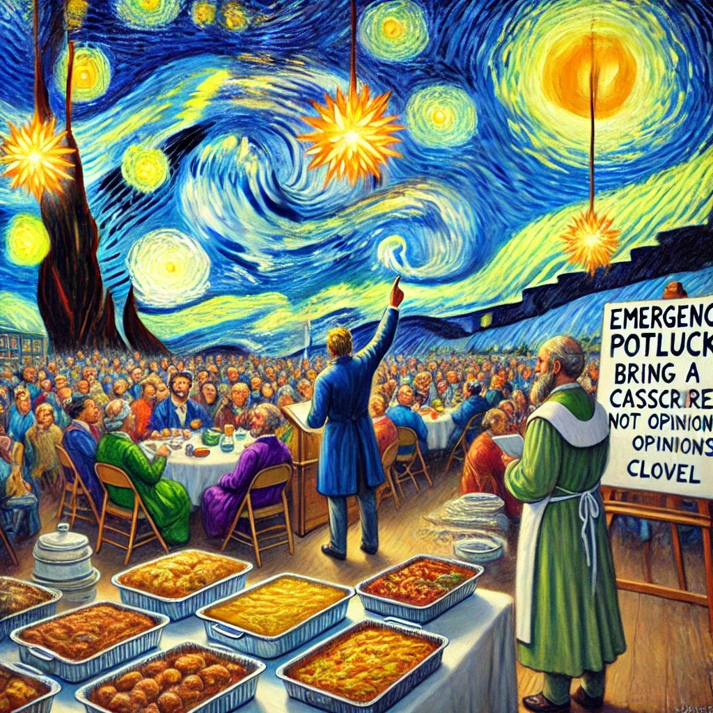 Act II - Pray the Bolts Away Potluck