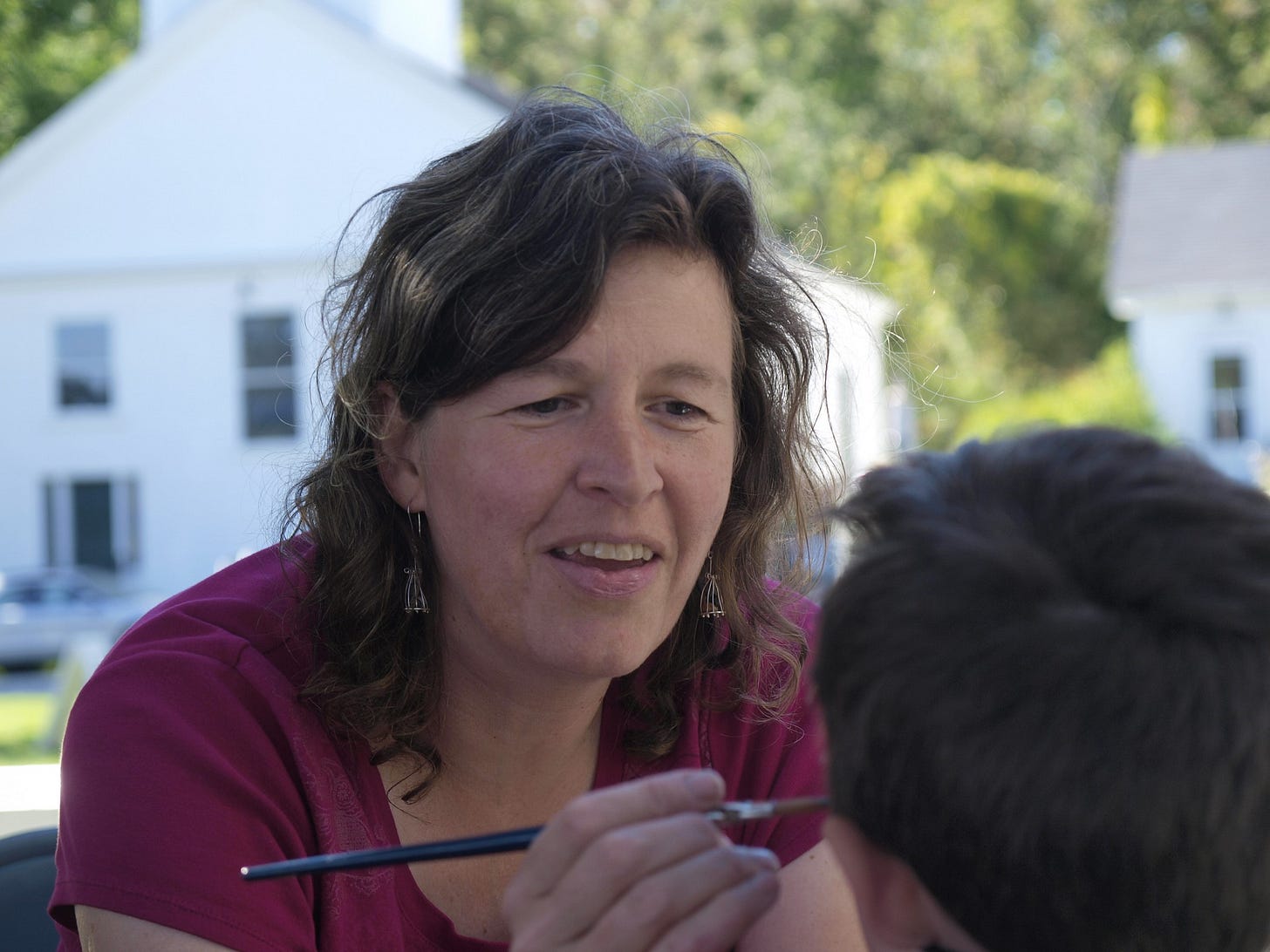 Face painting at Temple Harvest Fair