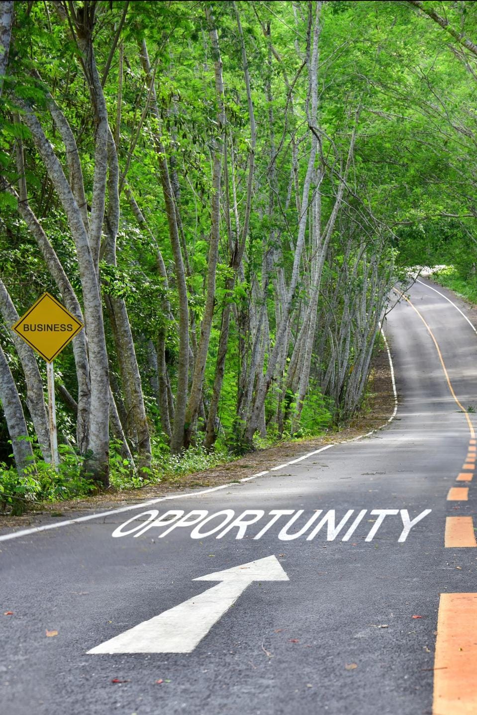 Words of opportunity and development on road