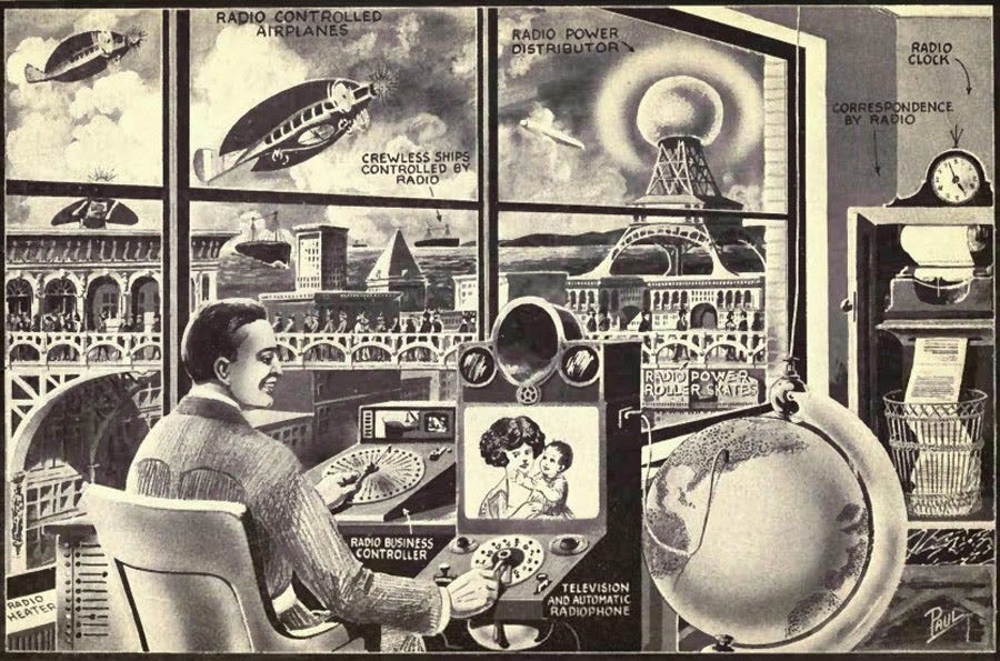 r/RetroFuturism - Cover for Hugo Gernsback's "Radio For All" (1922) r/RetroFuturism - Cover for Hugo Gernsback's "Radio For All" (1922)