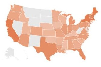 map of United States