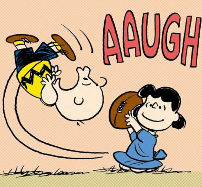 Should Charlie Brown Have Been Allowed to Finally Kick the Football?