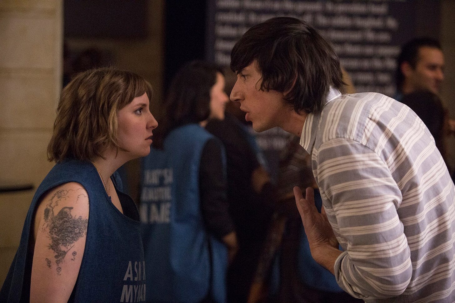 Lena Dunham Claims Adam Driver Screamed and Threw Chair on 'Girls'