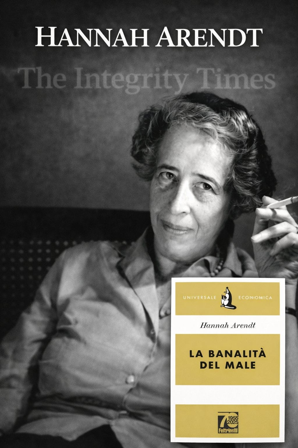 Illustrazione: Hannah Arendt e La banalità del male: quando il male non ha volto mostruoso Illustrazione: Hannah Arendt e La banalità del male: quando il male non ha volto mostruoso