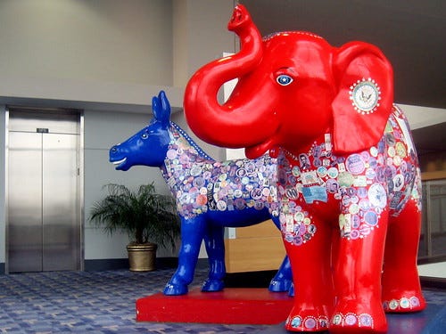Donkey and Elephant