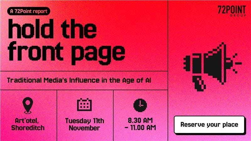 Senior leader briefing on GEO's impact on PR, comms and the media