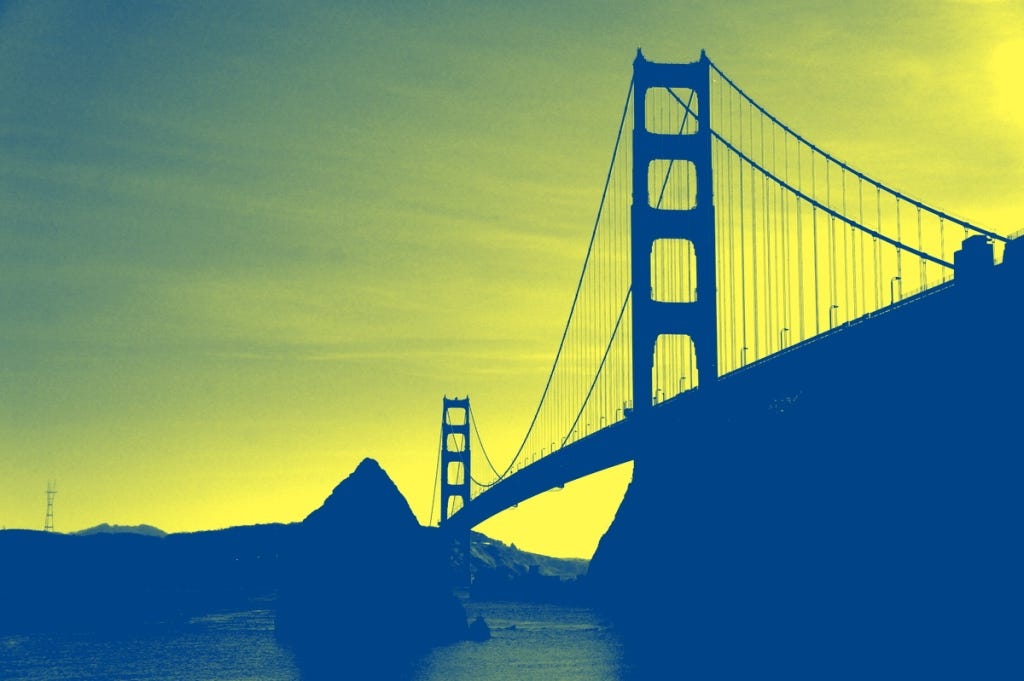 Under the Golden Gate Bridge. Under the Golden Gate Bridge.