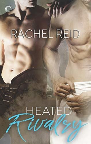 The cover of the novel Heated Rivalry. Depicted are two men with fair skin and chiseled abs. Their eyes are out of frame.