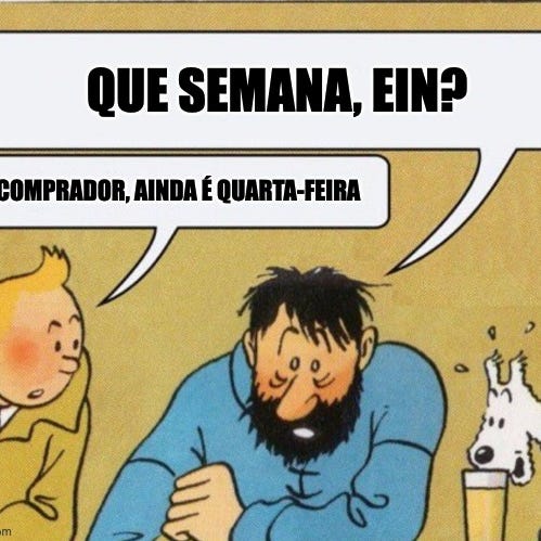 comprador, ainda é quarta-feira