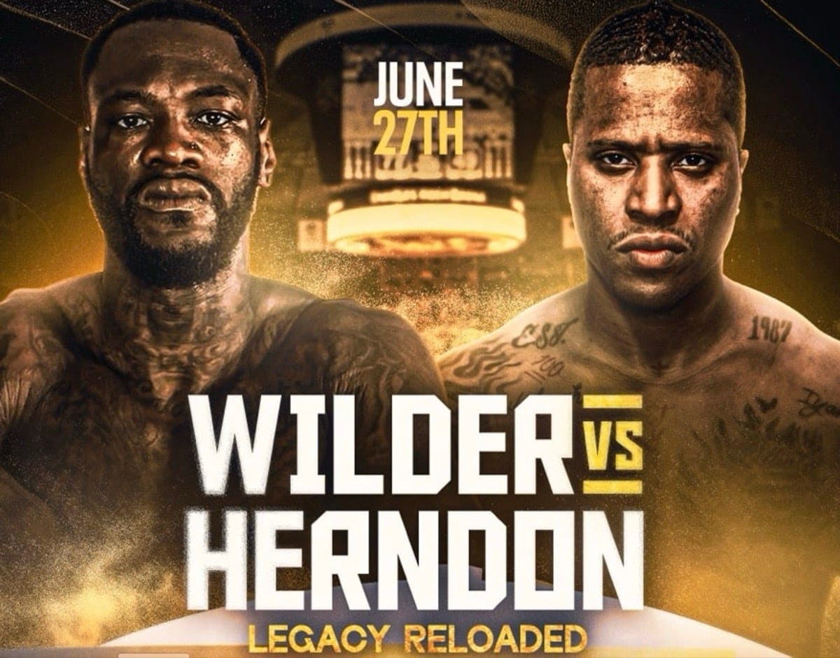 Image: Deontay Wilder Declares "The King Has Returned" in Crucial Comeback Fight Against Tyrrell Herndon on June 27th In Kansas