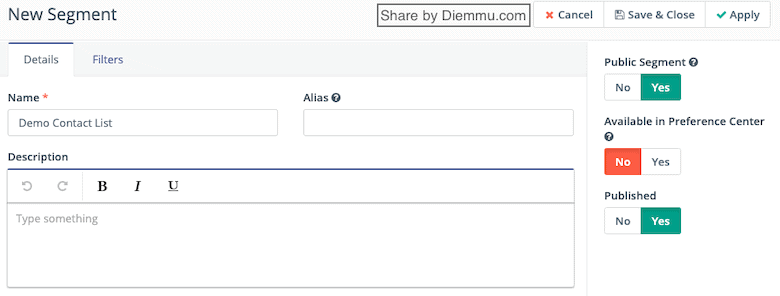 Segment Contact