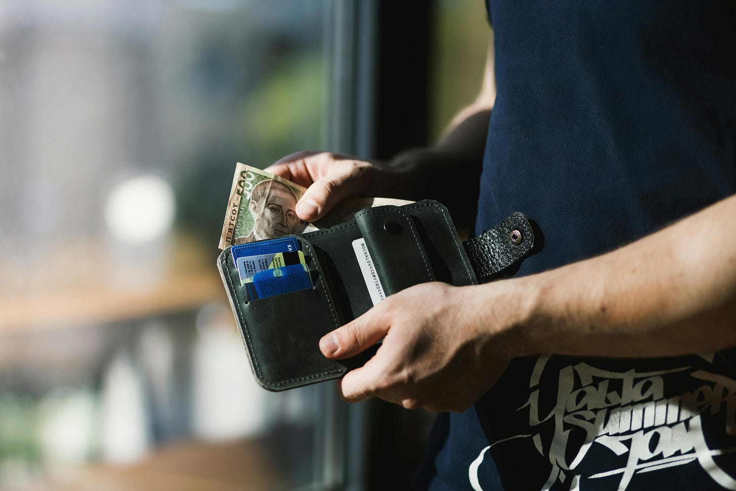 A regular wallets, and completely unprotected from digital pickpockets.