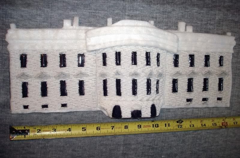 beaded White House South façade Barack Obama pop art beadwork bead embroidery blog beaded White House South façade Barack Obama pop art beadwork bead embroidery blog