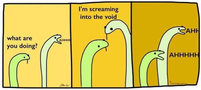 Trisha on X: "SCREAM INTO THE VOID https://t.co/Rg4HZgXcoj" / X