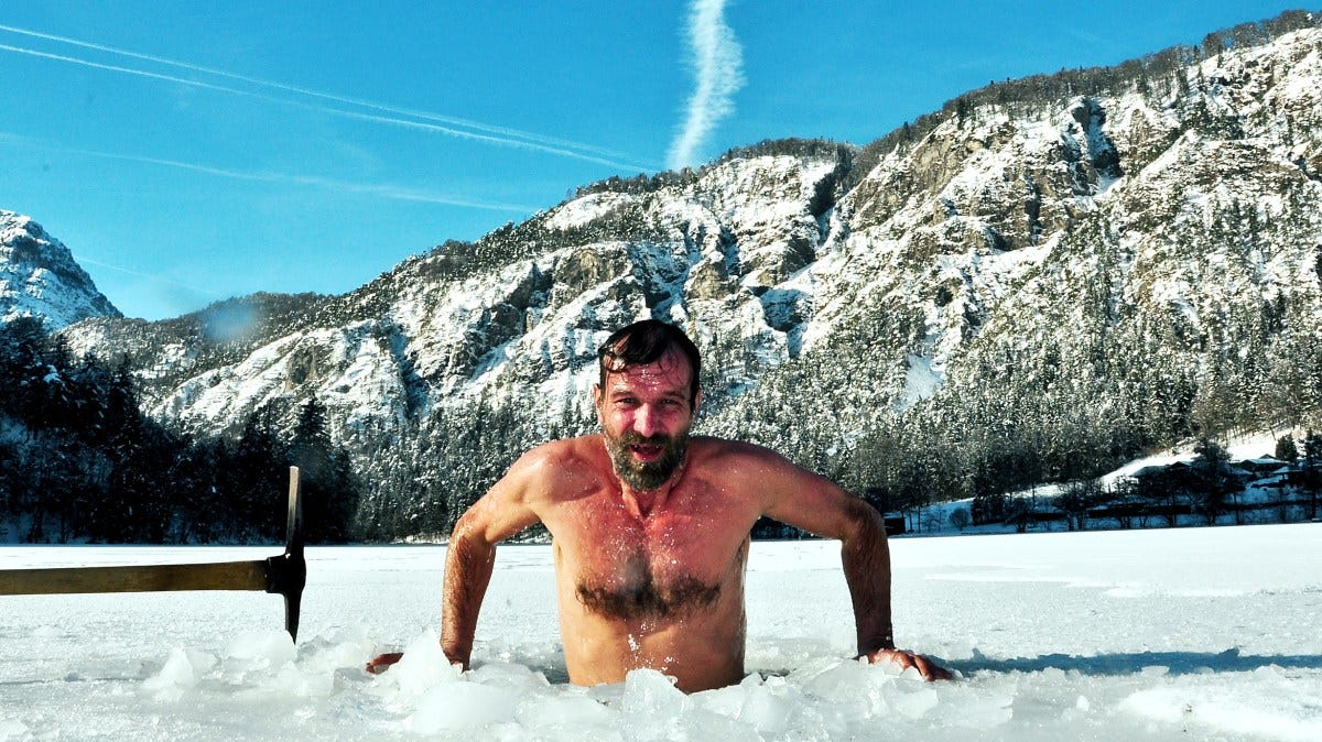 He swims in ice and climbs Everest. Meet tough guy Wim Hof