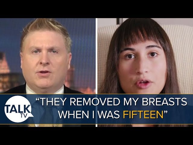 They Removed My Breasts When I Was 15” | American Activist Chloe Cole On  Detransitioning - YouTube