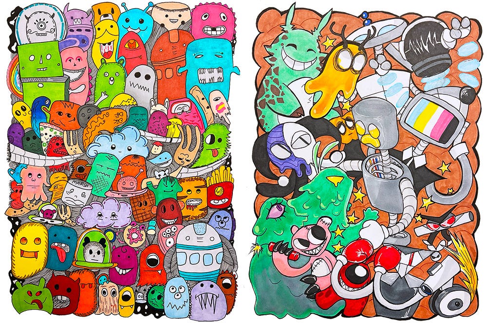 Fig 7. Doodling