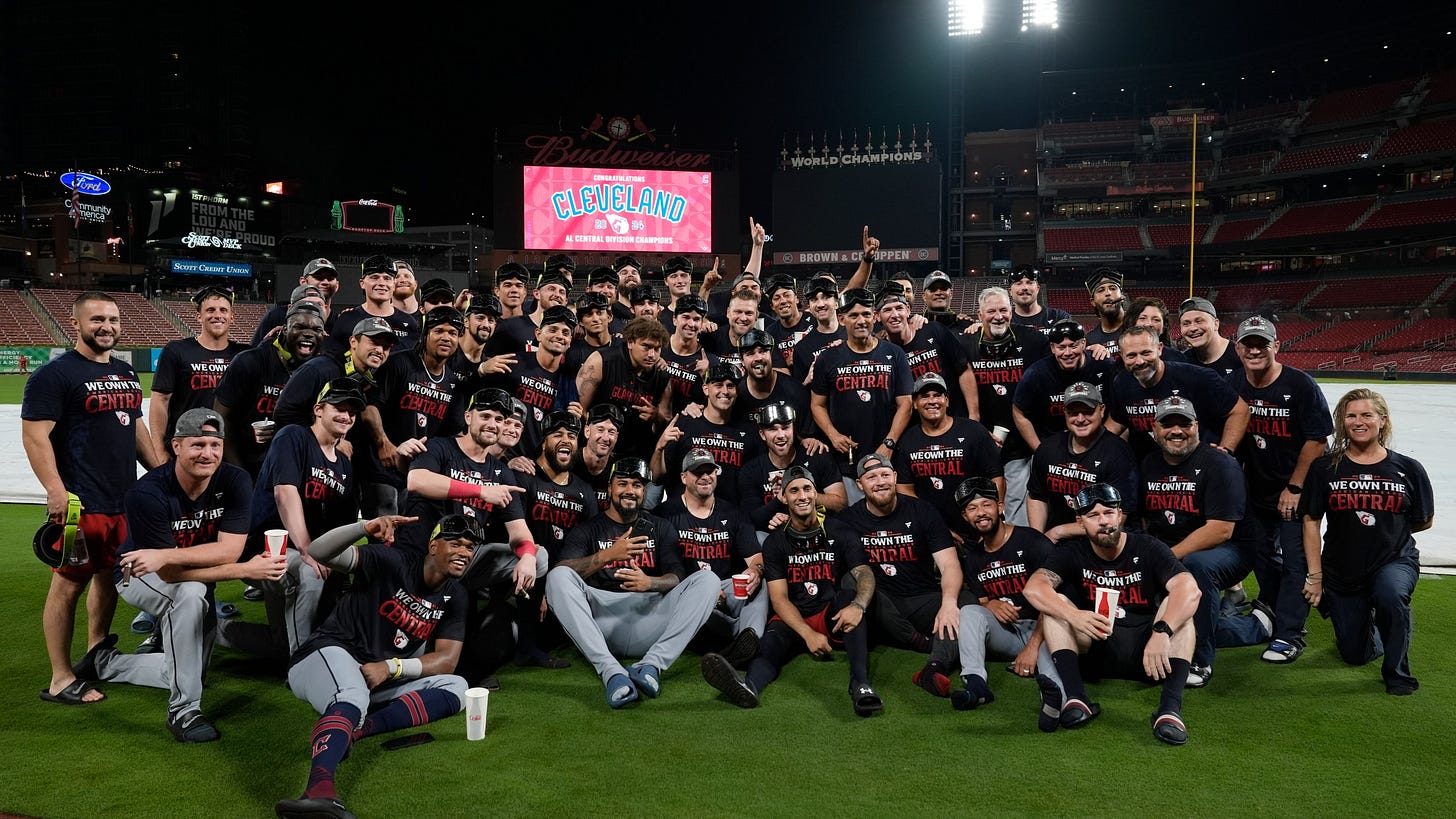 Guardians clinch American League Central Division Title